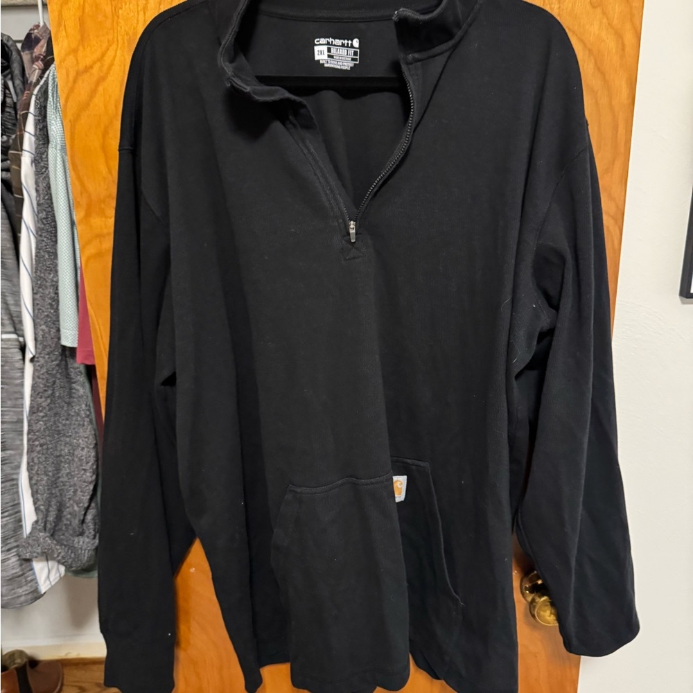 Carhartt Men's Black Half-Zip Sweater